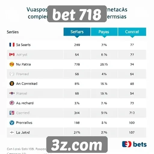 Comparativo entre Bet 718 e concorrentes